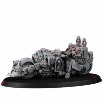 IMPERIAL FEMALE INQUISITOR WITH DEATHCRUISER BIKE