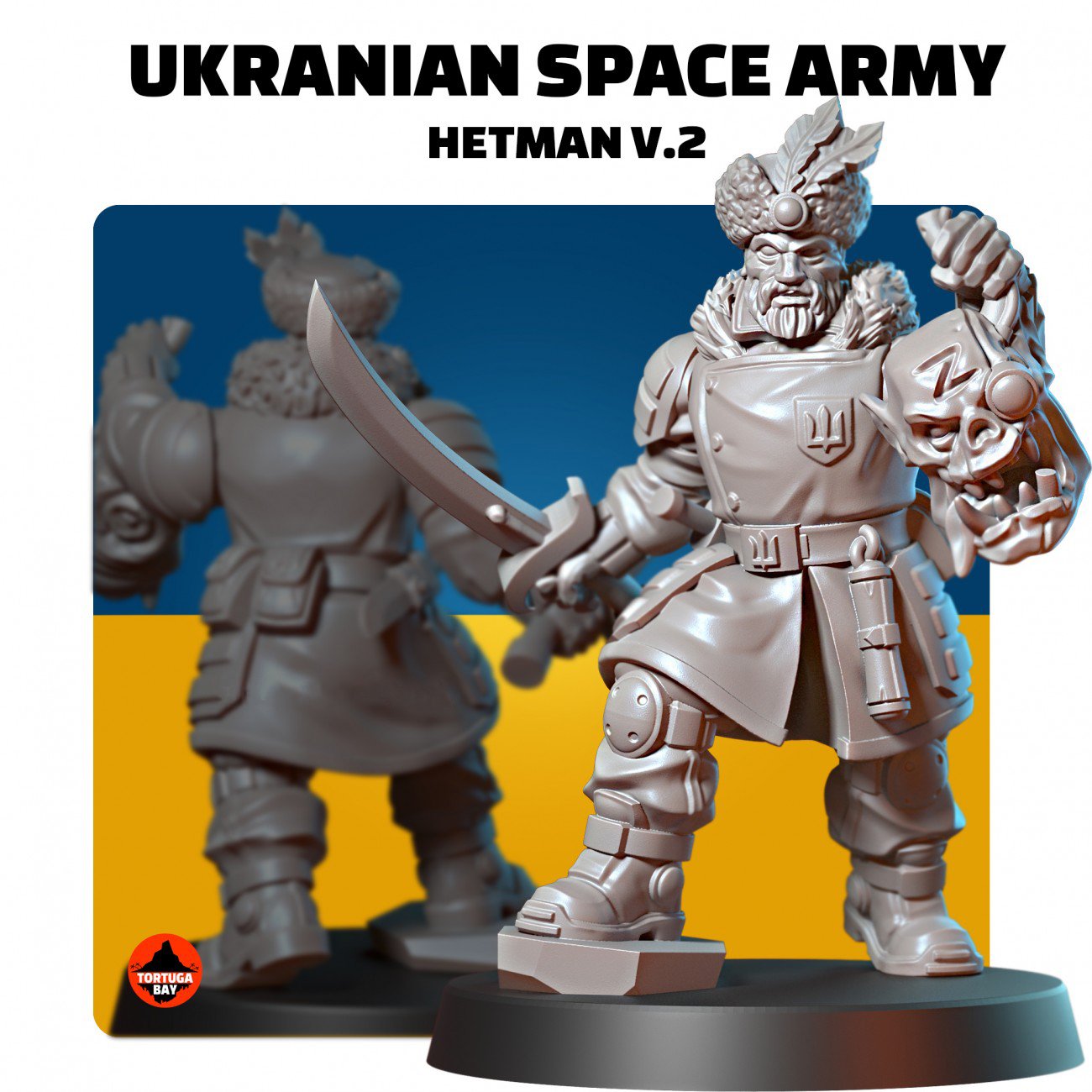 UKRAINIAN SPACE ARMY HETMAN WITH POWER SHABLYA Wargame Exclusive