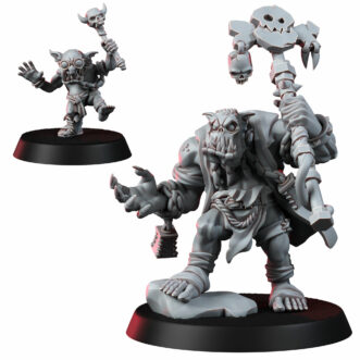MALICIOUS ORC SHAMAN AND GOBLIN SIDEKICK
