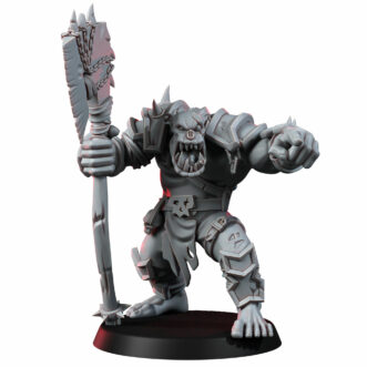 MALICIOUS ORC WARBOSS WITH UGE AXE