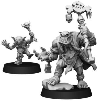 ORC SHAMAN AND GOBLIN SIDEKICK