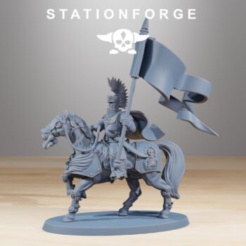 NATIONAL GUARD CAVALRY GUARDSMAN WITH FLAG