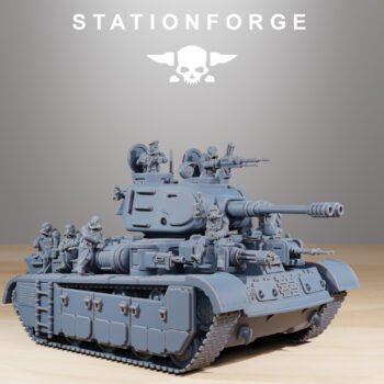 GRIM GUARD HEAVY BATTLE TANK WITH CREW