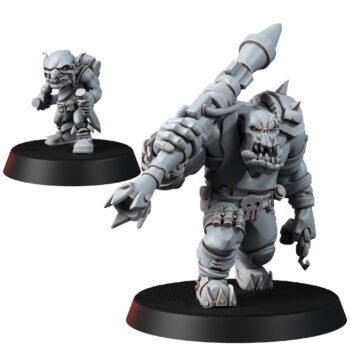ORC ROCKET BOSS WITH GOBLIN SIDEKICK
