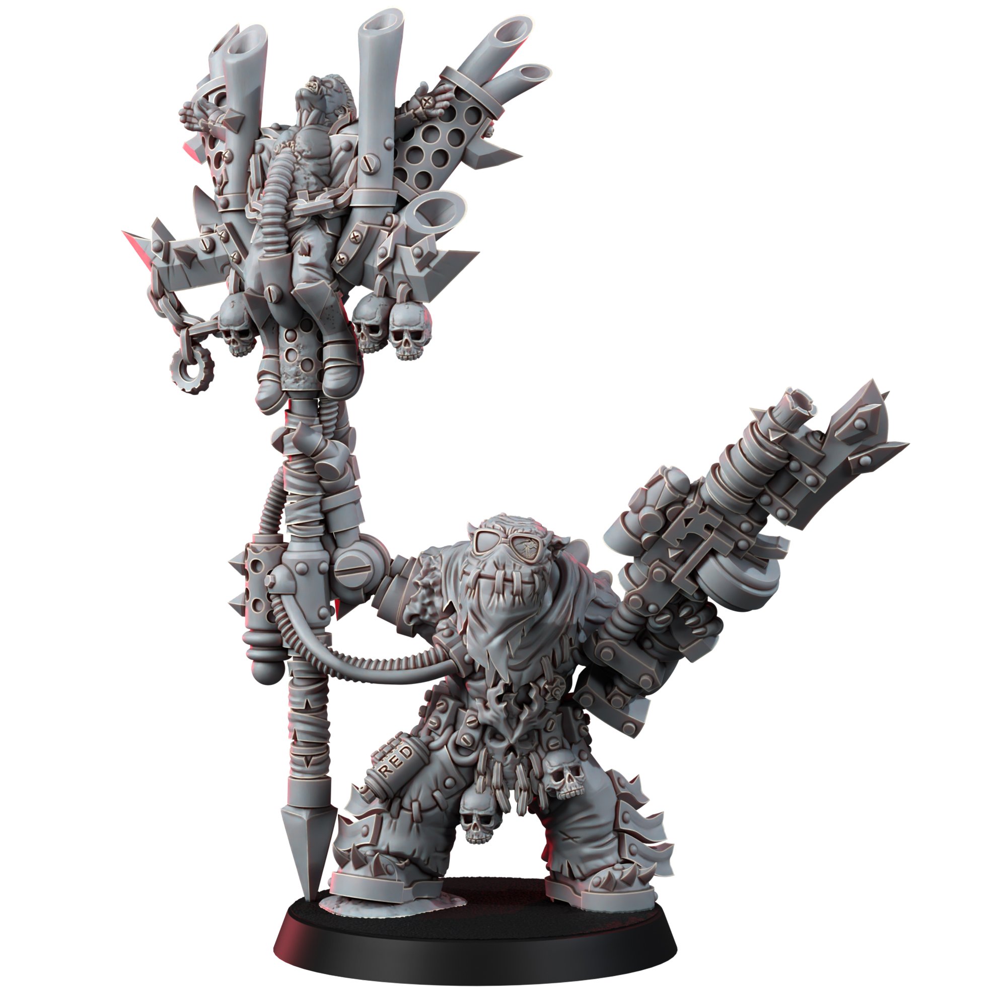 ORK MAD RIDERS BOY WITH METALL BANNER – Wargame Exclusive