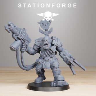 ORKAZ BLACKSKULL WITH CLAW AND GUN