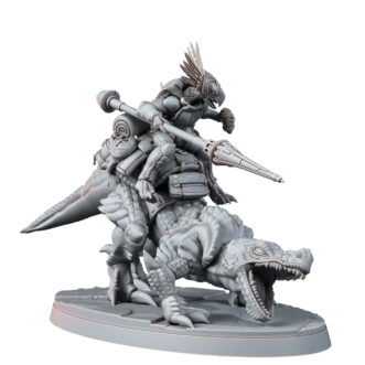 TOORTS RAIDER ON CROC WITH SPEAR