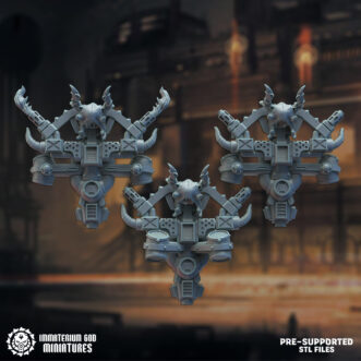 DARK FOUNDRY BLACK STEEL PROTECTORS BACKPACKS (3U)