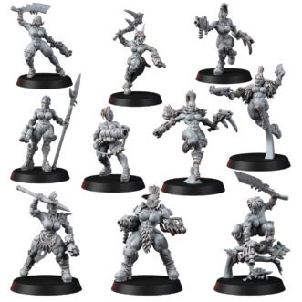 LEGION OF EXCESS SHE-ORC BEAST HUNTERS (PIN-UP) (10U)