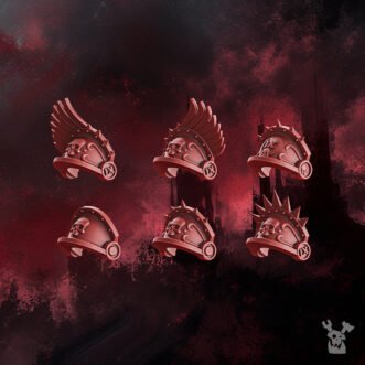 CRIMSON WINGS SHOULDER PADS SET