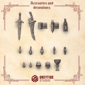 CRIMSON LORDS ACCESSORIES AND DECORATIONS