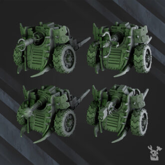 GREEN PORKAZ HORDE BIG WHEELZ GAT