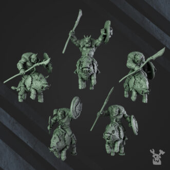 GREEN PORKAZ HORDE PORKAZ RIDERZ