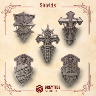 CRIMSON LORDS SHIELDS (No Hand)
