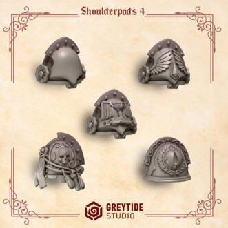 CRIMSON LORDS SHOULDER PADS V4
