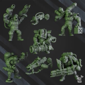 GREEN PORKAZ HORDE UMIEZ BURNERZ