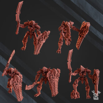 ROBOT LEGION COMMAND SQUAD LYCHGUARDS WITH SWORD AND SHIELD