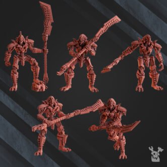 ROBOT LEGION COMMAND SQUAD LYCHGUARDS WITH WARSCYTHE
