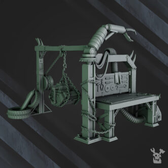 GREEN PORKAZ HORDE MEKAZ HOGYARD TERRAIN WORKBENCH