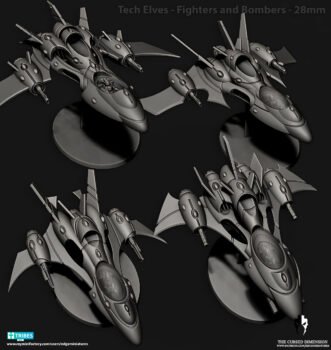 TECH ELVES JET FIGHTERS AND BOMBERS