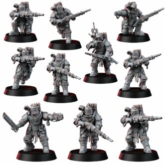 SOLAR GUARD INFANTRY SQUAD WITH LASGUNS