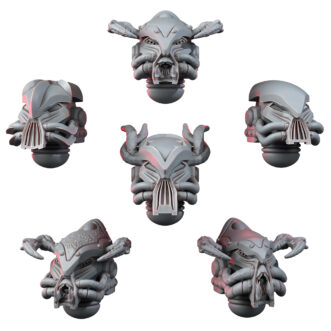 DARK CHAOS RAPTORS HEADS