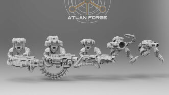 KNIGHTS TEMPLAR PURGATORS ARMS AND BACKPACKS SET