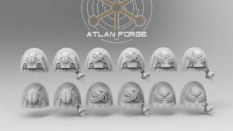AEGYPTIAN MAGES OF AEGYPTUS SHOULDER PADS