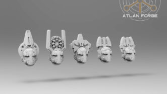 AEGYPTIAN RANGED AMENTI HEADS
