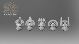 AEGYPTIAN SHIELD GUARD HEADS