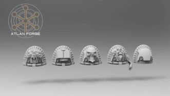 AEGYPTIAN SHIELD GUARD SHOULDER PADS