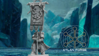 KNIGHTS ASGARDIAN WAR BANNERS AND STANDARD BEARER