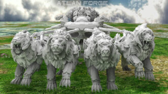 KNIGHTS FOUR LION CHARIOT