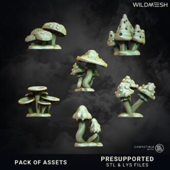 DECORATIONS ASSETS MUSHROOMS