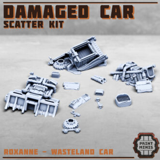 DAMAGED CAR SCATTER KIT