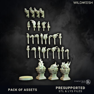 DECORATIONS ASSETS FIRE AND BRAZIERS