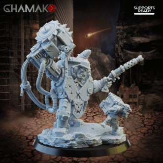 WILD WEST ORKZ WARBOZZ IN MEGA ARMOUR WITH CREW