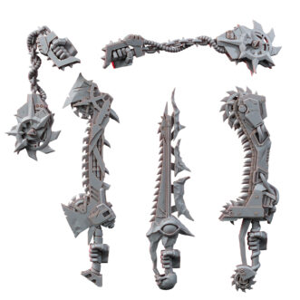 DARK CHAOS CHAINSAW SWORD WEAPONS PACK (5U) (RIGHT)