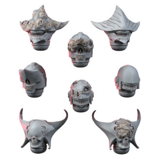 DARK CHAOS FACELESS AND GOGGLE EYED HEADS PACK (8U)