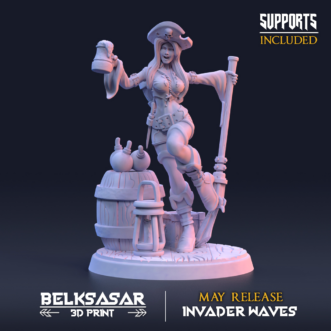 INVADER WAVES - PIRATE BARTENDER CALAMITY