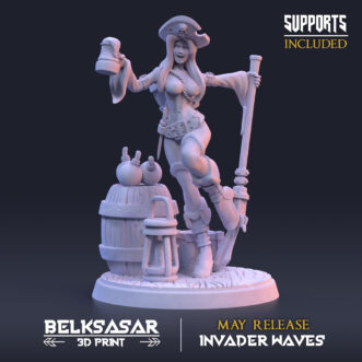 INVADER WAVES - PIRATE BARTENDER CALAMITY (NSFW)