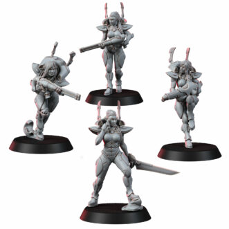 SPACE ELF FEMALE SOLDIERS SQUAD V3