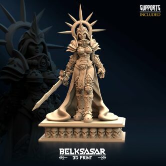 SAINT STATUE ON SQUARE BASE 78 X 65MM