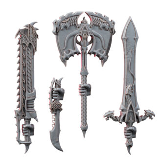 DARK CHAOS WEAPONS SET (4U) (RIGHT)