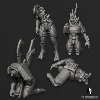 CURSED ELVES ALIEN SOLDIER VICTIMS CORPSE