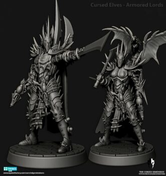 CURSED ELVES ARMORED LORDS