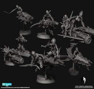 CURSED ELVES SPACE BIKERS (PIN-UP)