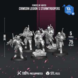 FORCES OF ABYSS CRIMSON LEGION STURMTROOPERS