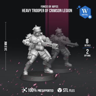 FORCES OF ABYSS HEAVY TROOPER OF CRIMSON LEGION