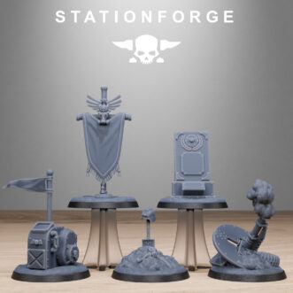 GRIM GUARD BASES OBJECTIVE MARKERS